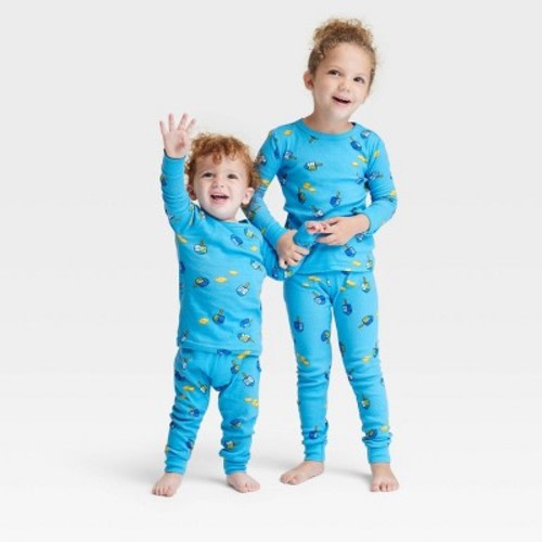 Toddler Hanukkah Matching Family Pajama Set - Wondershop™ Blue, Size: 3T