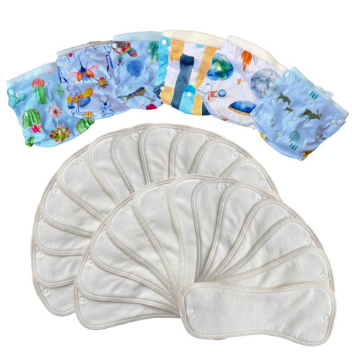Snap-in Pads for All-in-Two Diaper Covers