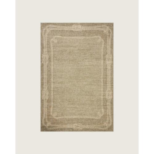 Cavalier Printed Rug - Khaki / Natural 5' 0" x 7' 6"