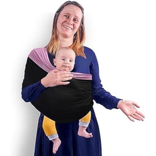 Baby Wrap Carrier, Unisex Baby Carrier, Lightweight & Ultra Soft, Easy to Wear Baby Wrap, Perfect for Newborn Toddlers