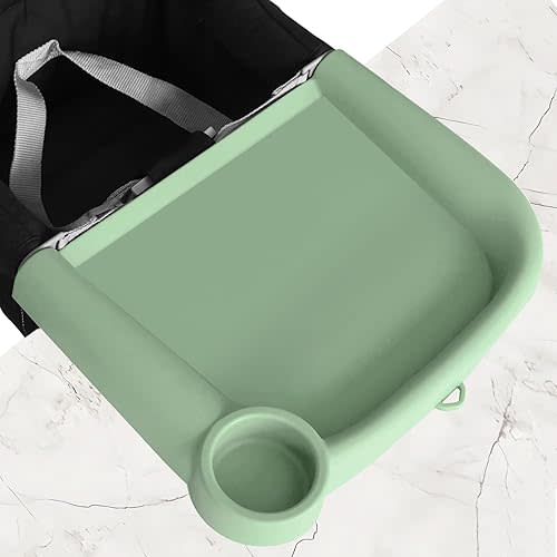 Upgraded Silicone Baby Dining Tray Compatible with Inglesina Fast Table Chair & Hook-On High Chairs, BPA-Free and Dishwasher Safe, Non-Slip Removable Baby Feeding Tray (Green)
