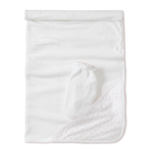 Pink Ele-Fun Towel with Mitt