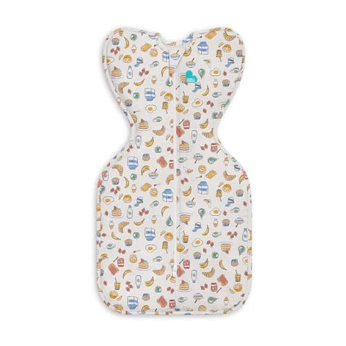 Love to Dream Swaddle UP, Baby Sleep Sack, Self-Soothing Swaddles for Newborns, Improves Sleep, Snug Fit Helps Calm Startle Reflex, New Born Essentials for Baby, 1.0 TOG, 5-8.5 lbs, Brekky White