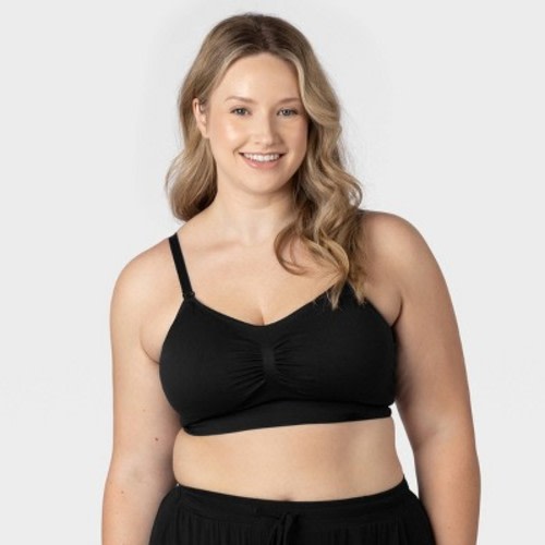 kindred by Kindred Bravely Women's Pumping + Nursing Hands Free Bra, Color: Black, Size: L