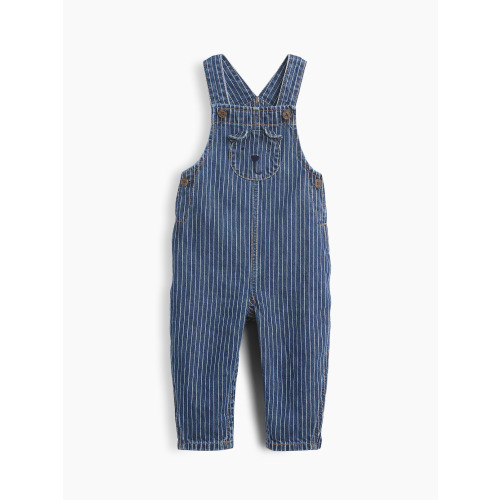 Baby Denim Stripe Brannan Bear Overalls
