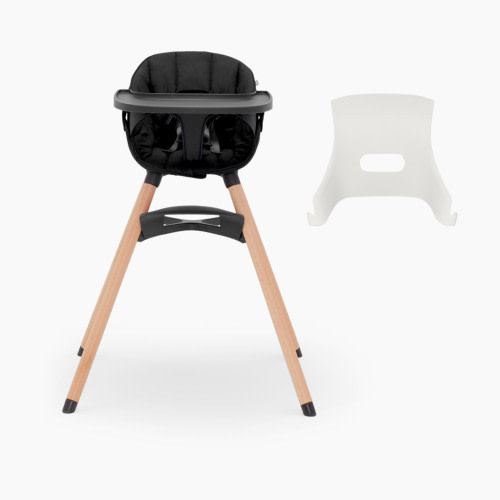 Lalo Infant to Toddler High Chair Bundle - Licorice, High Chair + Infant Insert