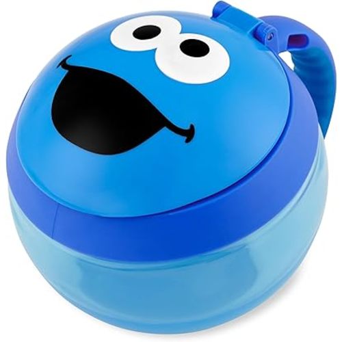 Skip Hop x Sesame Street Baby Snack Container, Toddler Snack Cup, Cookie Monster