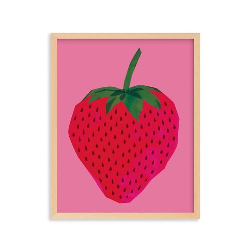 Minted® Strawberry Framed Art by Shari Margolin