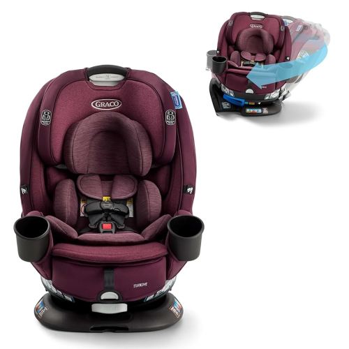 Turn2Me 3-in-1 Convertible Car Seat, London, Featuring Headrest and Harness Adjust, Easy Installation and Steel Reinforced Frame