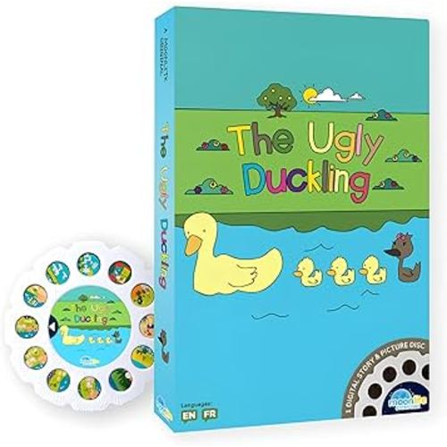 Moonlite Storytime The Ugly Duckling Storybook Reel, A Magical Way to Read Together, Digital Story for Projector, Fun Sound Effects, Toddler Early Learning Toys Gifts for Kids Ages 12 Months and Up