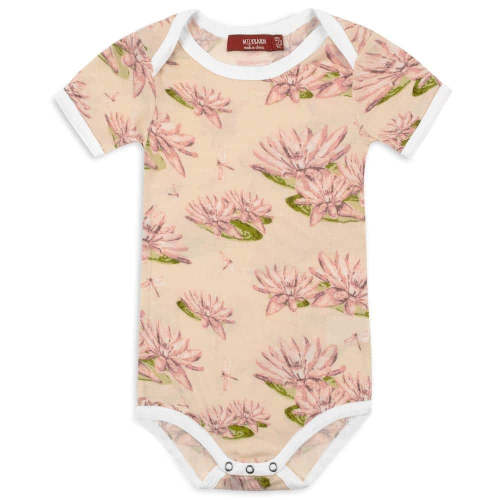 Water Lily Short Sleeve Onesie – Cleo + Kin