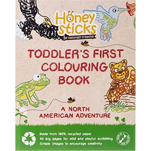 First Coloring Book for Kids & Toddlers, 100% Recycled Paper, Activity Book