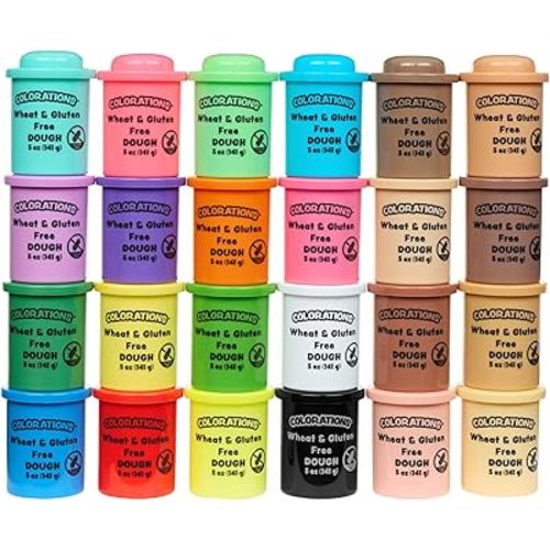 Colorations Wheat & Gluten Free Dough Variety & Colors Like me Pack | Non-Toxic, Play Dough, Bulk Set, Sensory Kit, Party Favors, Classroom Pack
