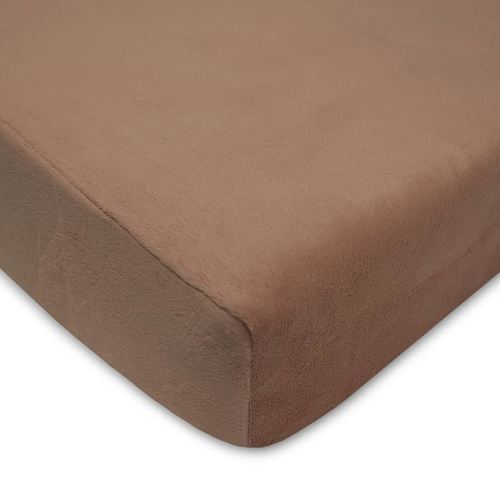 American Baby Company Heavenly Soft Chenille Fitted Crib Sheet 28" x 52", Warm and Cozy Neutral Chenille Sheet, Chocolate, for Boys and Girls, Fits Crib and Toddler Bed mattresses