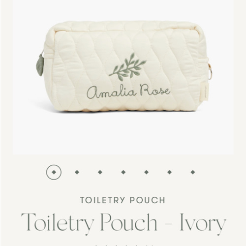 Toiletry Pouch - Ivory | Gooselings