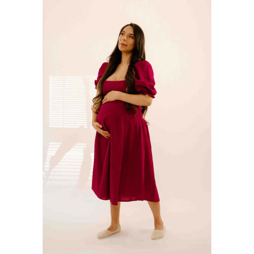 Lila Labor & Postpartum Gown in Caramel