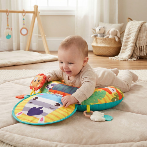 Baby Training Pillow for Tummy Time with Play Arch – Supports Sensory – Kids Australia