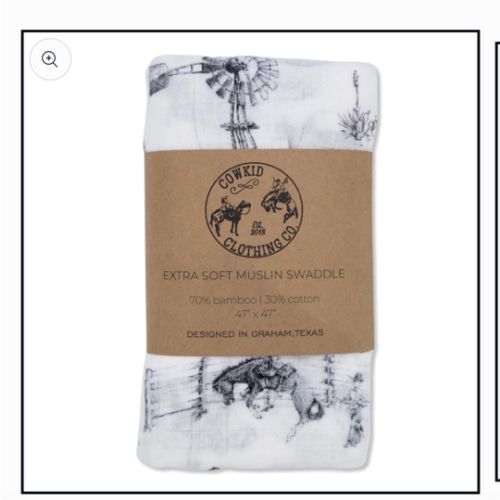 Heaven on Earth Bamboo Muslin Swaddle – Cowkid Clothing Company