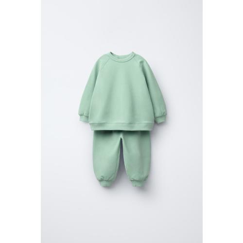 SWEATSHIRT AND JOGGER PANTS MATCHING SET - Light beige | ZARA United States