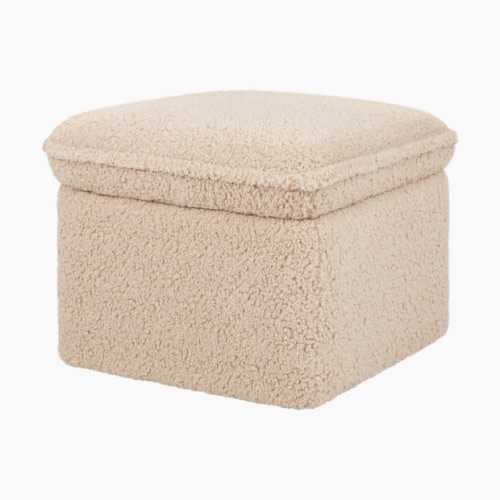 Cali Storage Ottoman - Chai Shearling