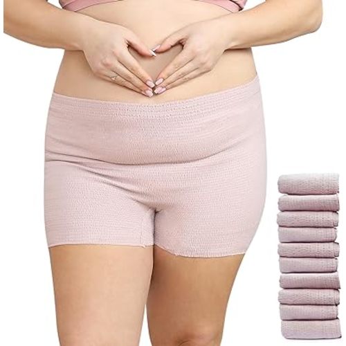 GROWNSY 10PCS Air-Flow Postpartum Disposable Underwear,C-Section Underwear for Women, Postpartum Recovery Essentials, Super Breathable &Soft, High Waist, High Stretchable for Full Coverage, Latex-Free