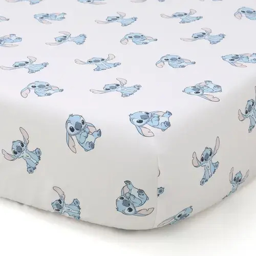 Disney Cot Fitted Sheet Stitch | Baby Bunting AU