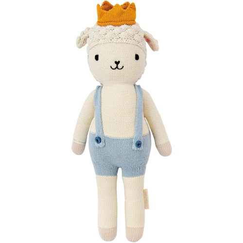 cuddle + kind Sebastian The Lamb Little 13" Hand-Knit Doll – 1 Doll = 10 Meals, Fair Trade, Heirloom Quality, Handcrafted in Peru, 100% Cotton Yarn