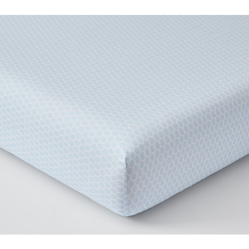 AERIN Trellis Organic Crib Fitted Sheet