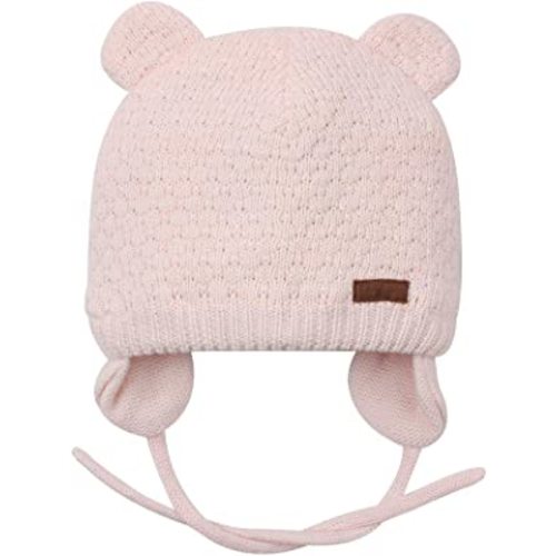 BAVST Baby Beanie Hat for Winter with Earfalp Cute Bear Kids Toddler Girls Boys Warm Knit Cap 0-2Years