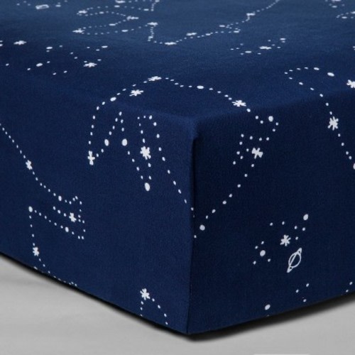 Fitted Crib Sheet Constellation - Cloud Island™ Navy