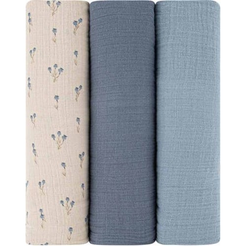 Cotton Muslin Swaddle Blanket 3 Pack