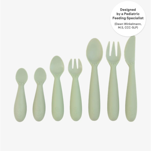 Developmental Utensil Set by ezpz / Spoon, Fork & Knife for Toddlers