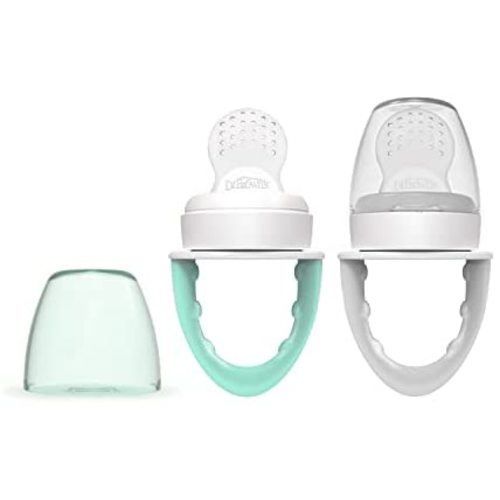 Dr. Brown's Fresh First Silicone Feeder, Mint & Grey, 2 Count