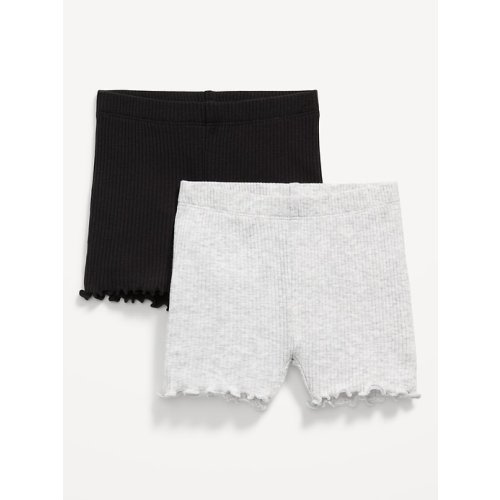 Rib-Knit Biker Shorts 2-Pack for Baby