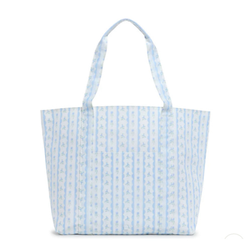 Blue Ribbon Floral - JUMBO TOTE