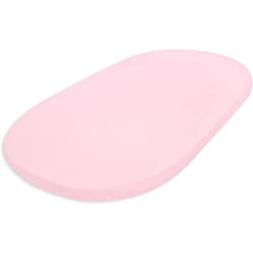 Burts Bees Baby Bassinet Sheet, Infant Fitted BEESNUG Cover, 100% Organic Cotton, Soft Unisex Newborn Essentials for All Standard Oval or Rectangle Bassinet Bed Pads or Mattresses - 15 x 33 Inches
