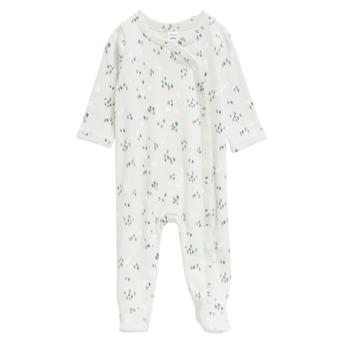 Baby Print Cotton Footie