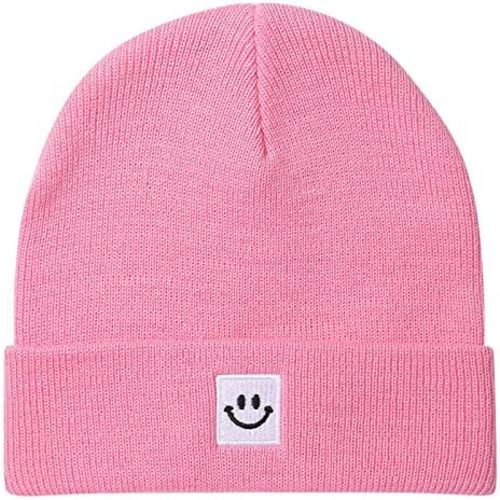 Baby Beanie Knit Ski Hat with Cute Face for Girls Boys 0-7 Years