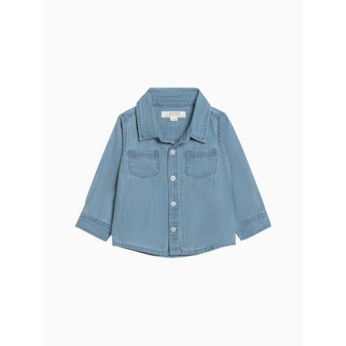Hayes Chambray Long Sleeve Collared Shirt
