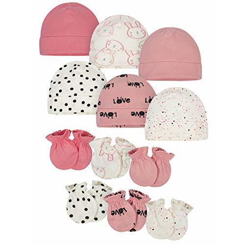 Onesies Brand Unisex Baby 12-piece Cap and Mitten Set