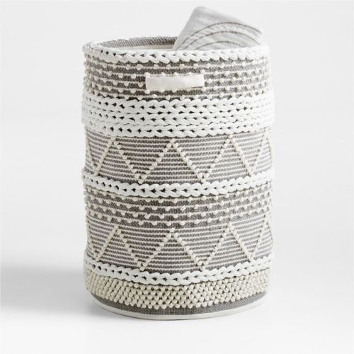Dottie Grey Woven Macramé Kids Hamper