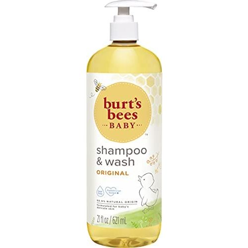Baby Shampoo & Wash, Burt's Bees Tear Free Soap, Natural Baby Care, Original, 21 Ounce (Packaging May Vary)