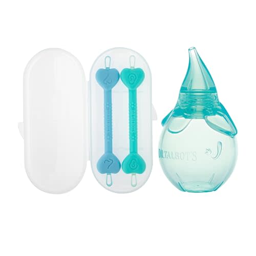 Dr. Talbot's Baby Nose and Ear Care Set - Nasal Aspirator and Nose and Ear Cleaner Tools for Babies - Baby Registry Essentials