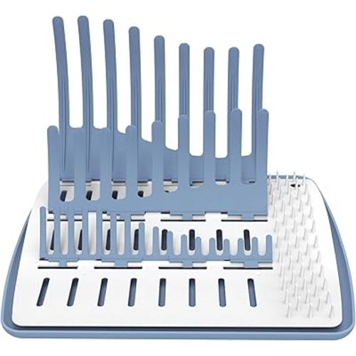 Dr. Brown's Folding Baby Bottle Drying Rack for Easy Storage, Dry Nipples, Pacifiers and Other Baby Essentials, BPA-free