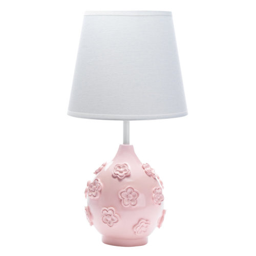 Lambs & Ivy Signature Botanical Baby Pink Floral Nursery Lamp with Shade & Bulb & Reviews | Wayfair