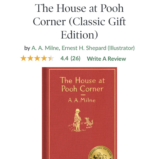 The House at Pooh Corner (Classic Gift Edition) by A. A. Milne, Ernest H. Shepard, Hardcover | Barnes & Noble®