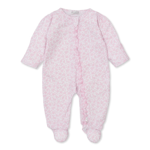 Summer Gardens Pink Zip Footie | 0-3 Months