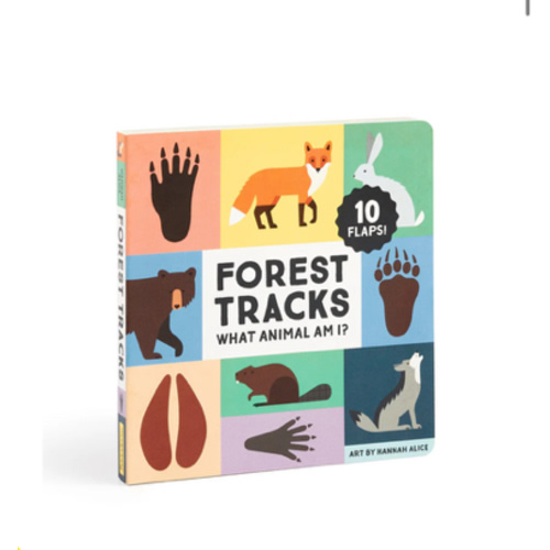 Forest Tracks: What Animal Am I? Lift-the-Flap Board Book - Mudpuppy