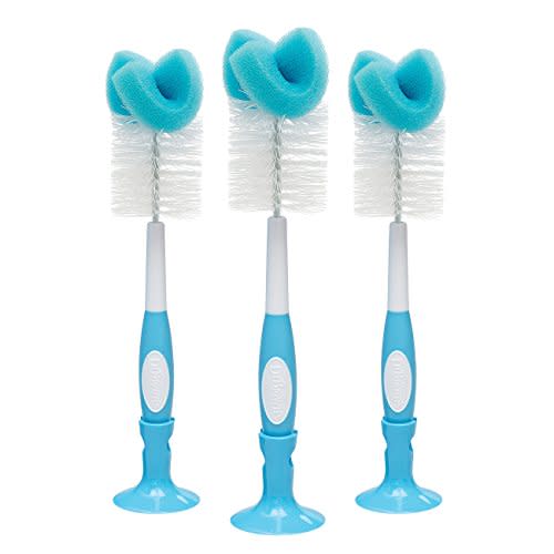 Dr. Brown's 3 Piece Bottle Brush, Blue, 0.31 Pound 3 Count