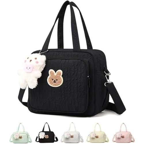 Baby Diaper Bag Tote, Cute Small Crossbody Nappy Mommy Bag, Lightweight Travel & Hospital Multifunction Storage Tote